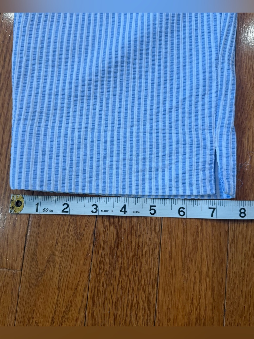 Talbots Women’s 14 Seersucker The Perfect Crop Pants Trousers Cropped Striped - Picture 9 of 9